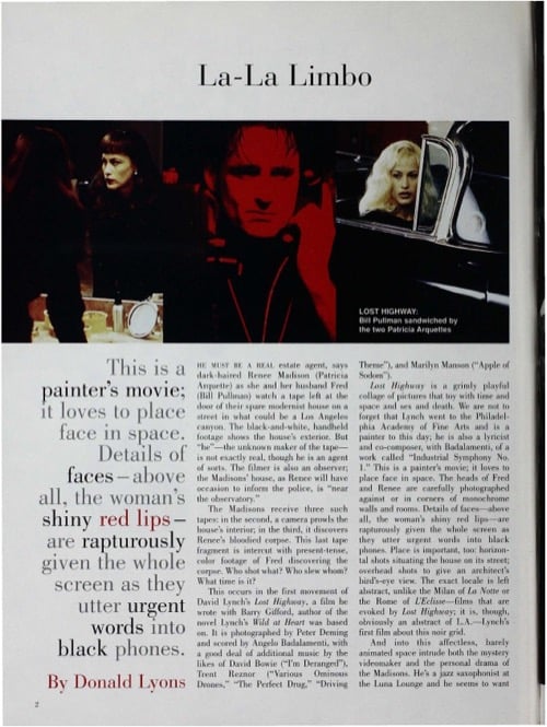 One of a selection of stills from inside the issue