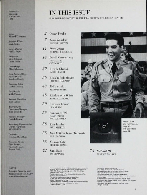One of a selection of stills from inside the issue
