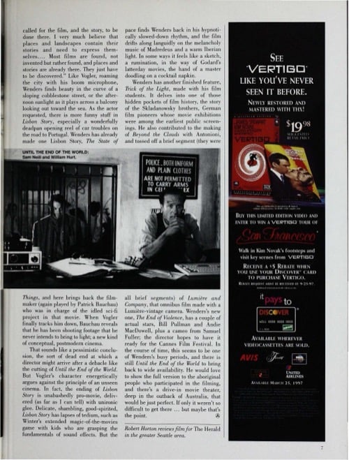 One of a selection of stills from inside the issue
