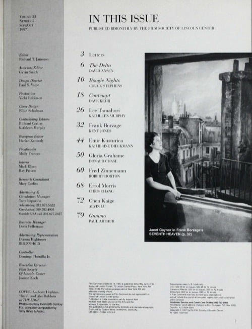 One of a selection of stills from inside the issue
