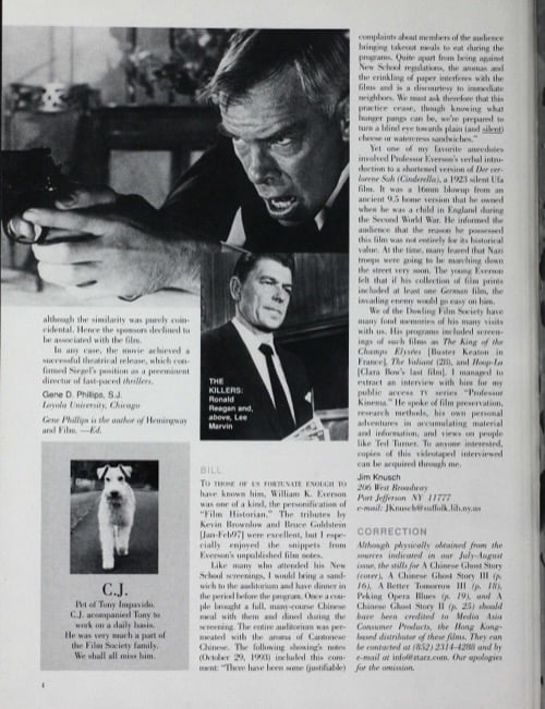 One of a selection of stills from inside the issue