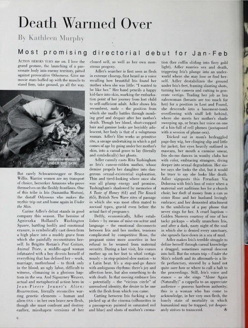 One of a selection of stills from inside the issue