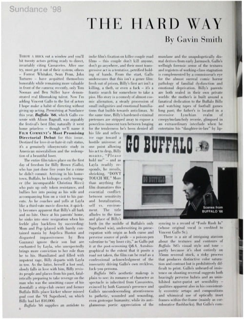 One of a selection of stills from inside the issue