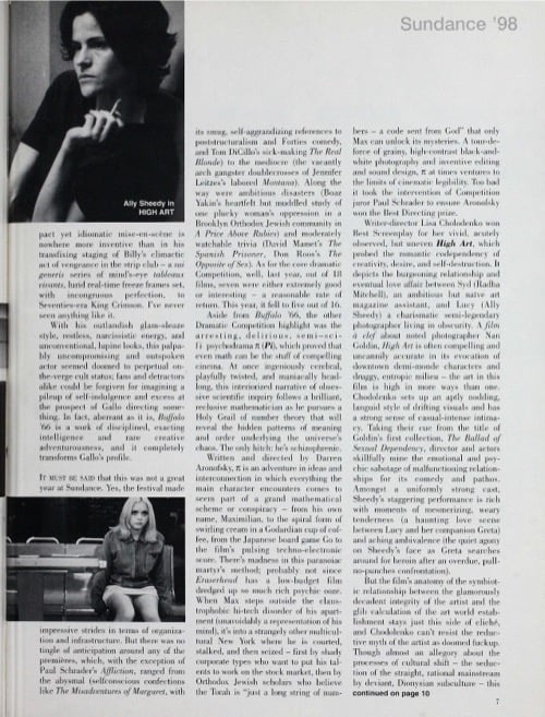 One of a selection of stills from inside the issue