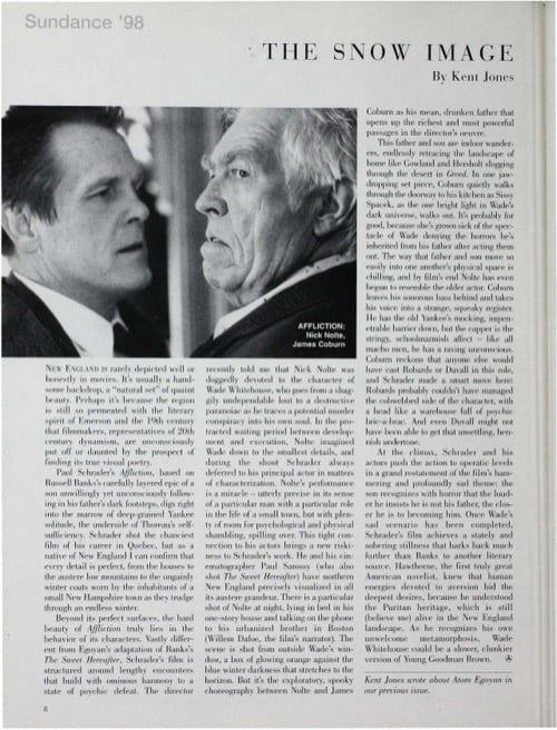 One of a selection of stills from inside the issue