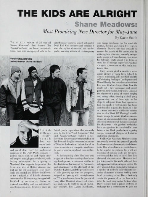 One of a selection of stills from inside the issue
