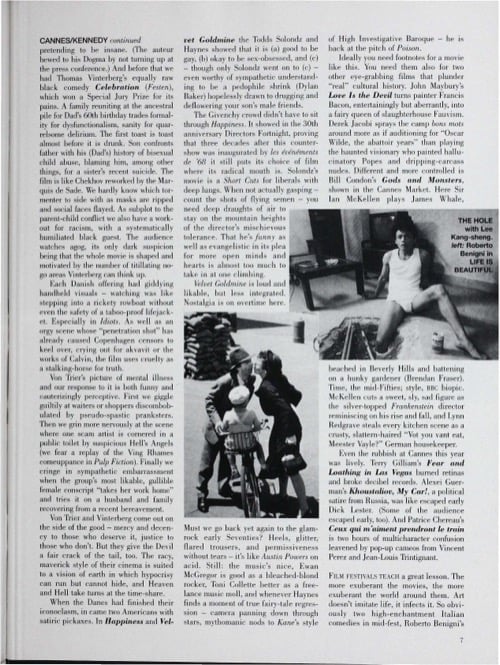 One of a selection of stills from inside the issue