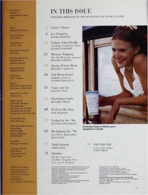 One of a selection of stills from inside the issue