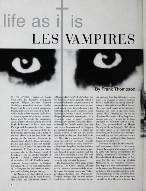 One of a selection of stills from inside the issue