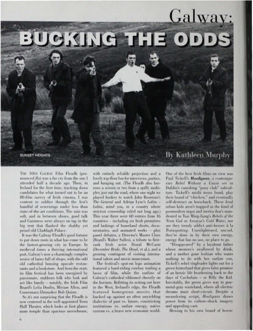 One of a selection of stills from inside the issue