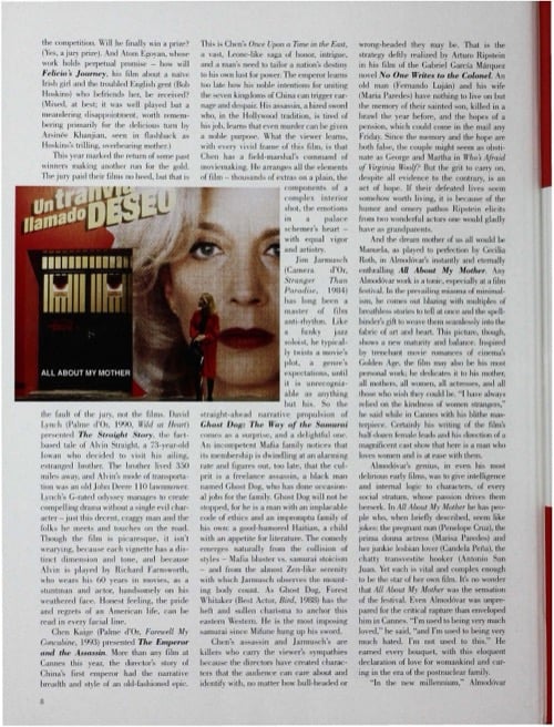 One of a selection of stills from inside the issue