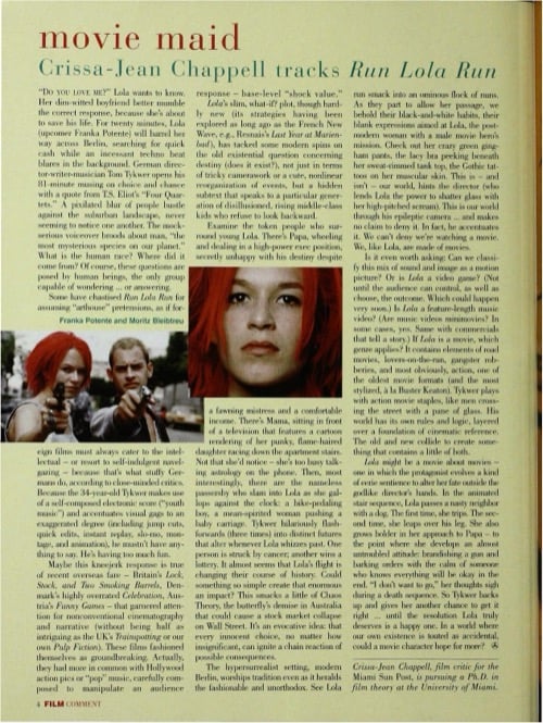 One of a selection of stills from inside the issue