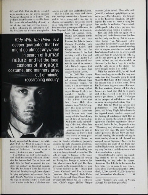 One of a selection of stills from inside the issue