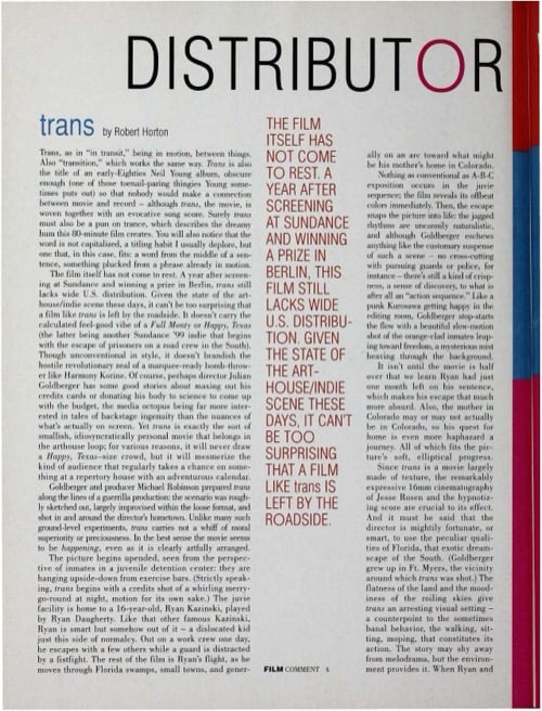 One of a selection of stills from inside the issue