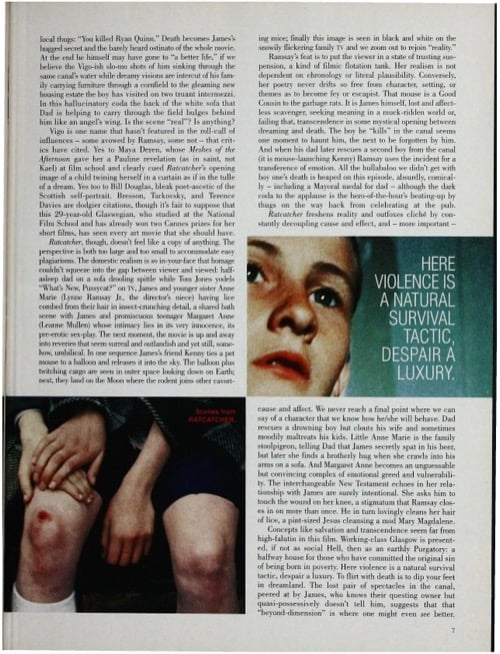 One of a selection of stills from inside the issue