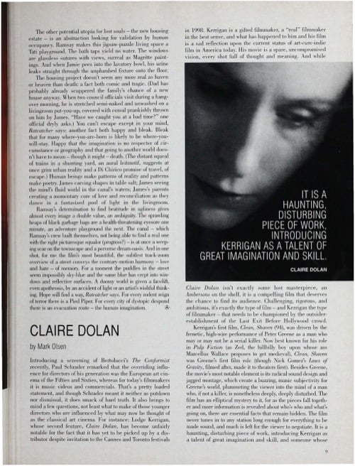 One of a selection of stills from inside the issue