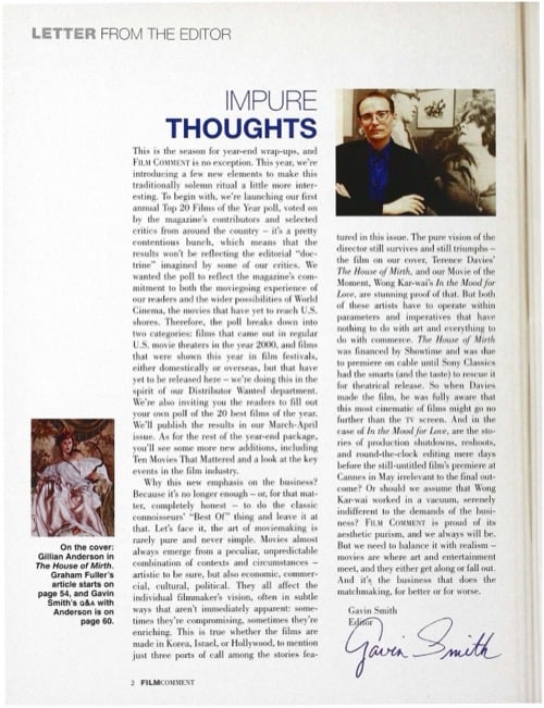 One of a selection of stills from inside the issue