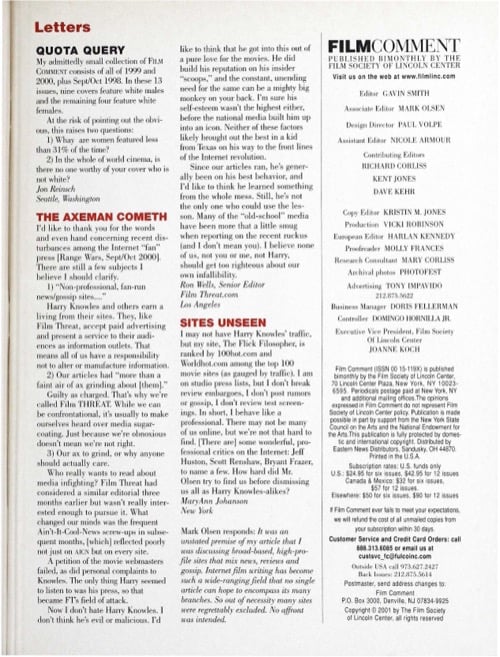 One of a selection of stills from inside the issue