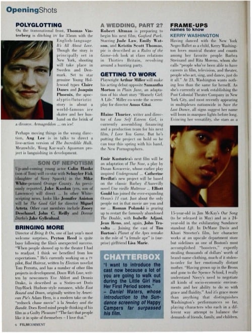 One of a selection of stills from inside the issue