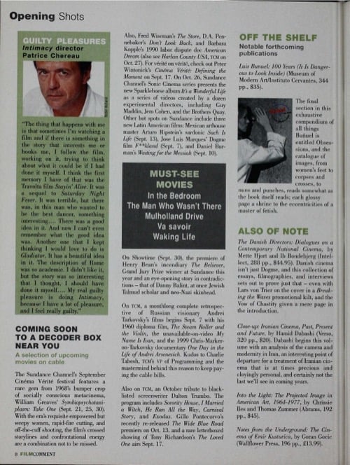 One of a selection of stills from inside the issue