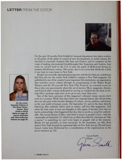 One of a selection of stills from inside the issue