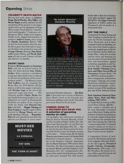 One of a selection of stills from inside the issue