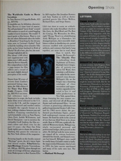 One of a selection of stills from inside the issue