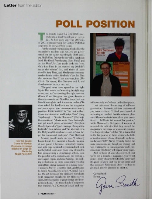 One of a selection of stills from inside the issue