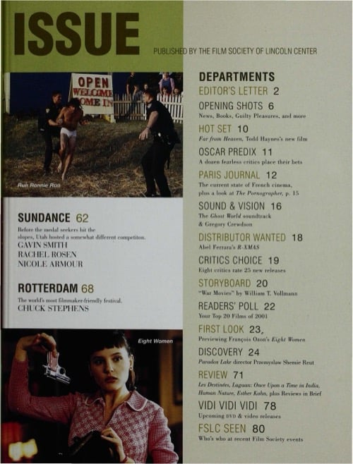 One of a selection of stills from inside the issue
