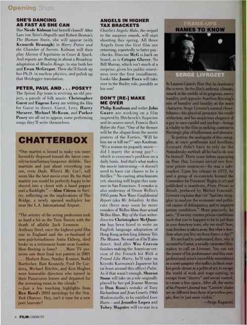 One of a selection of stills from inside the issue