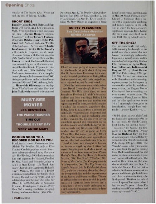 One of a selection of stills from inside the issue