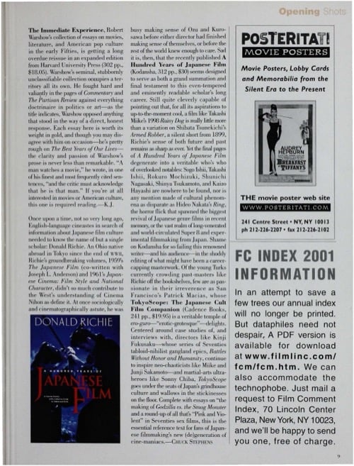 One of a selection of stills from inside the issue
