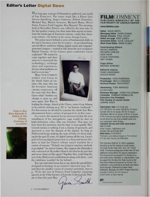 One of a selection of stills from inside the issue