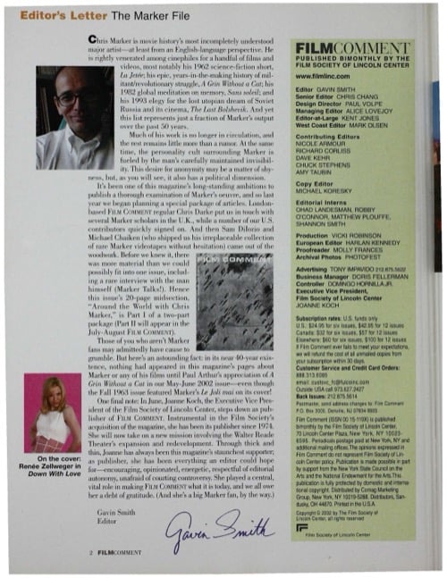 One of a selection of stills from inside the issue