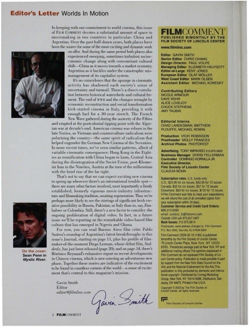 One of a selection of stills from inside the issue