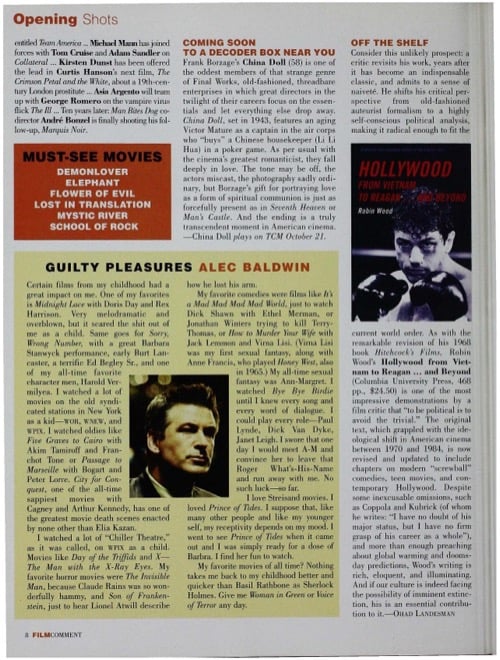 One of a selection of stills from inside the issue