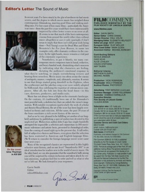 One of a selection of stills from inside the issue
