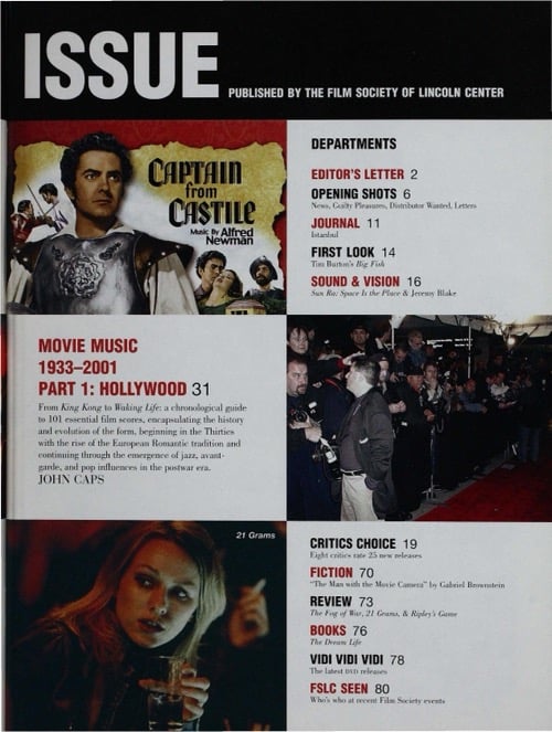 One of a selection of stills from inside the issue