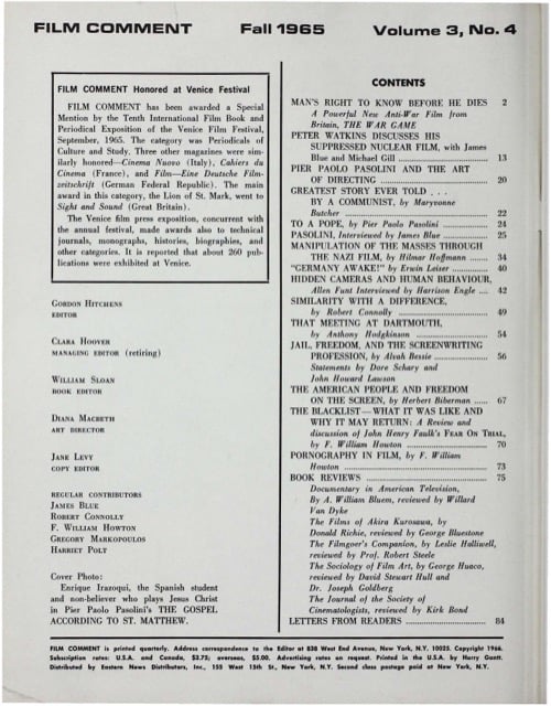 One of a selection of stills from inside the issue