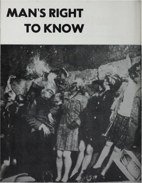 One of a selection of stills from inside the issue
