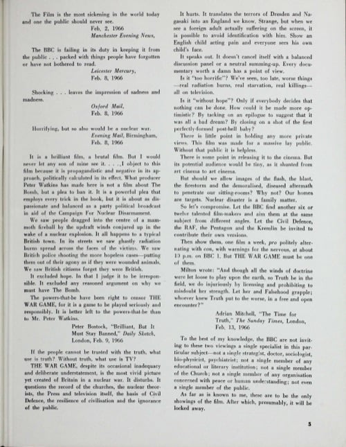 One of a selection of stills from inside the issue
