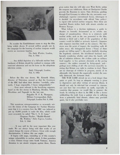 One of a selection of stills from inside the issue