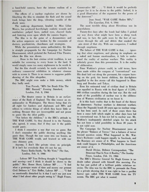 One of a selection of stills from inside the issue