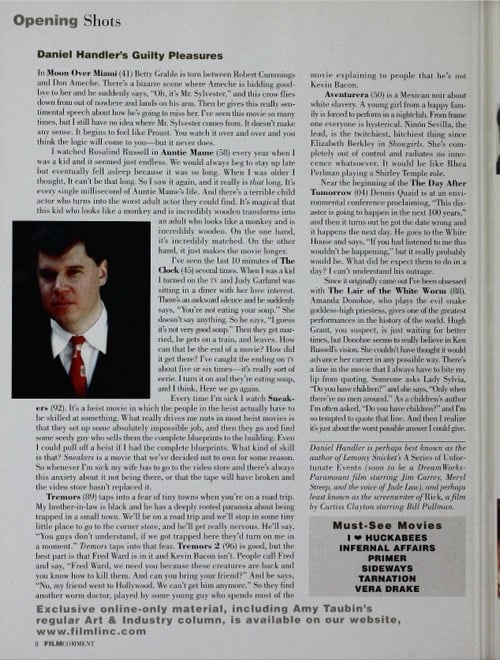 One of a selection of stills from inside the issue