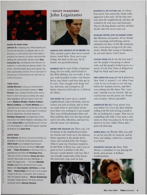 One of a selection of stills from inside the issue