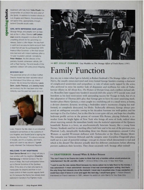 One of a selection of stills from inside the issue