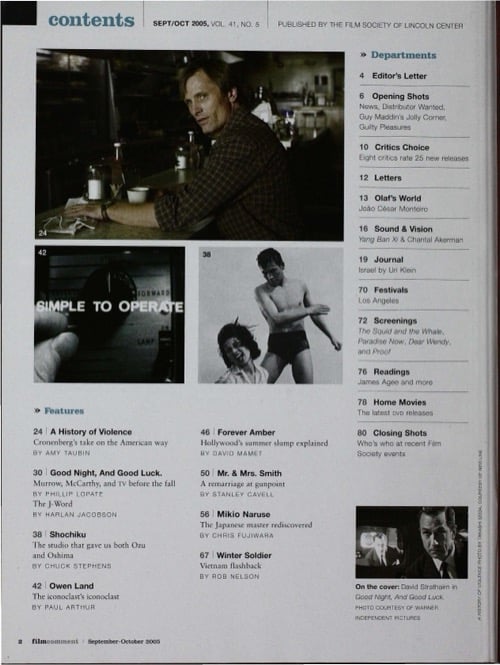One of a selection of stills from inside the issue
