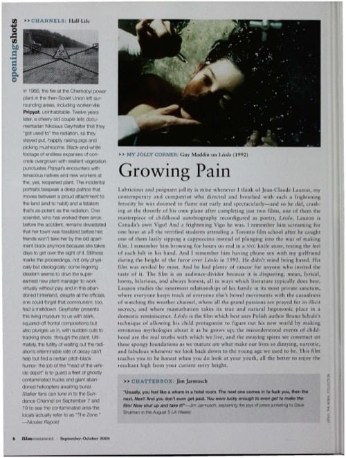 One of a selection of stills from inside the issue