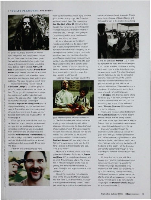One of a selection of stills from inside the issue