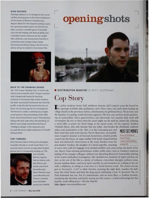 One of a selection of stills from inside the issue